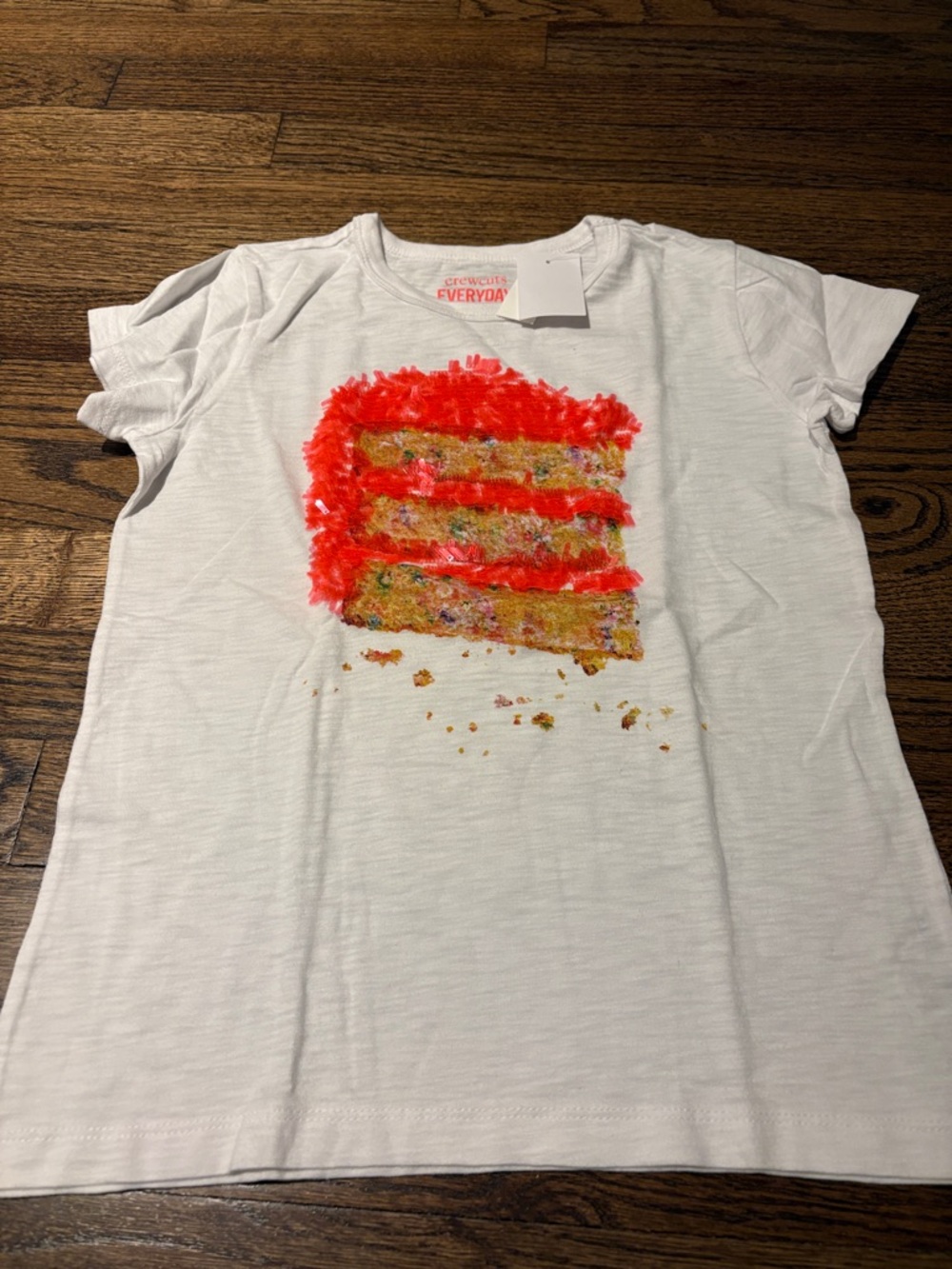 Crewcuts cake slice sequin tee